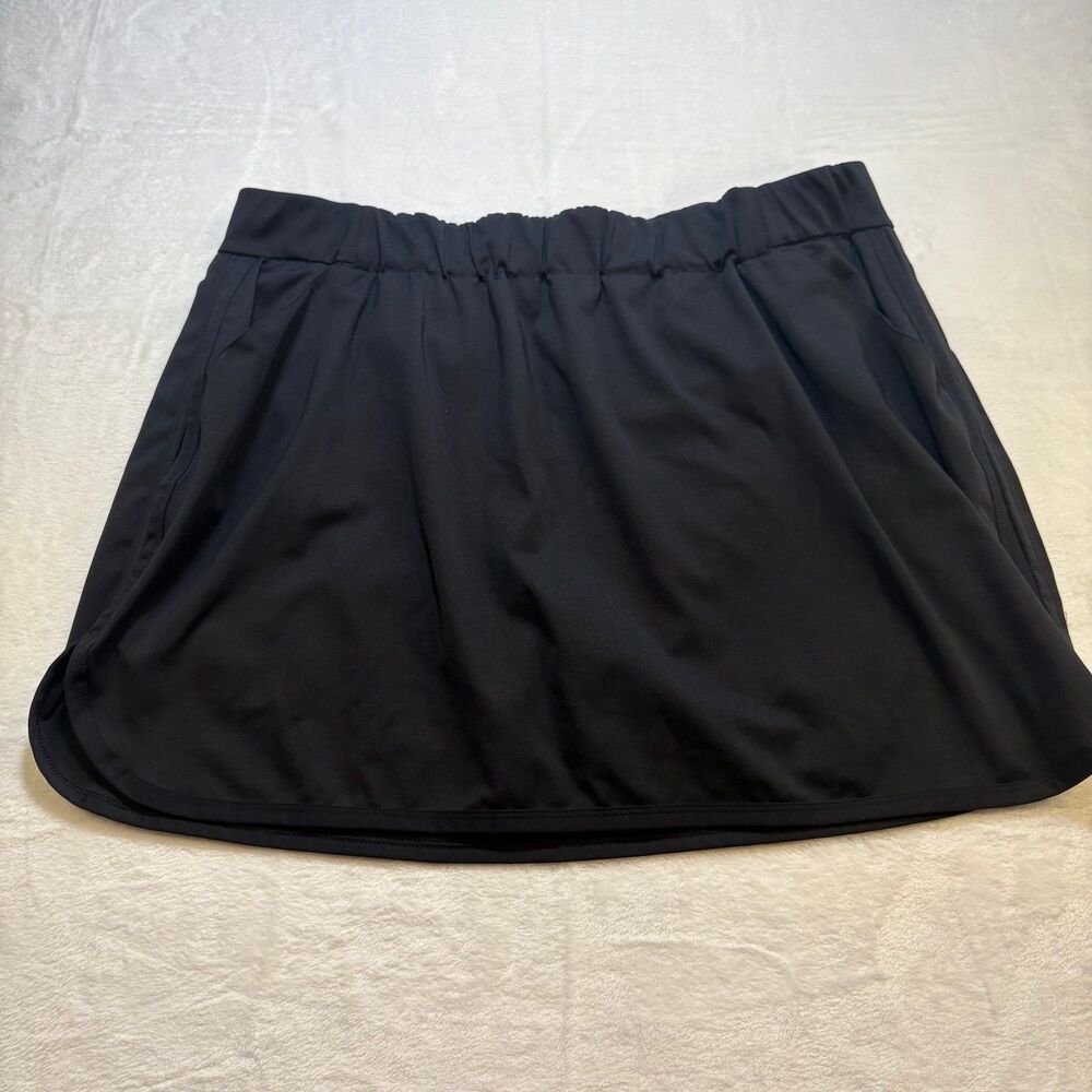 Columbia Skort Womens 2X Black Athletic Hiking Skirt Built In Shorts Stretch